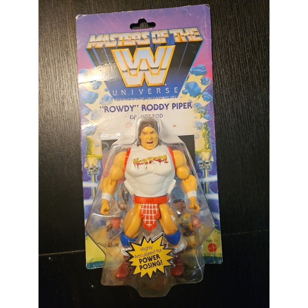 WWE  Masters Of The Universe "ROWDY" RODDY PIPER Wave 5‎ Evil Hot Rod NEW